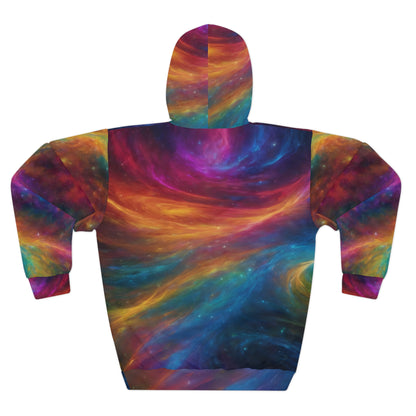 Colorful, Cosmic, Abstract Unisex Hoodie (AOP)