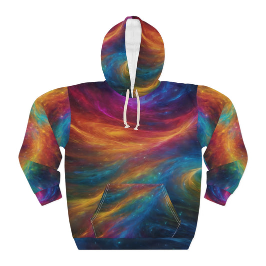 Colorful, Cosmic, Abstract Unisex Hoodie (AOP)